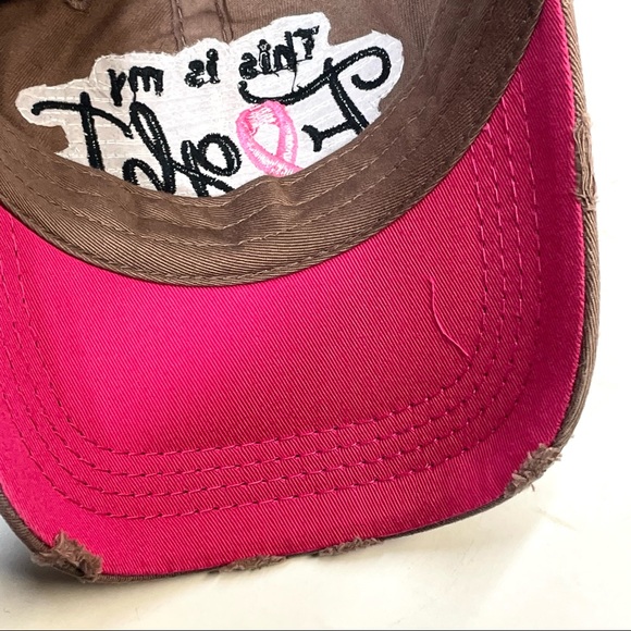 Kbethos Vintage Distressed Hat This Is My Fight Hat KBV-1182 Adjustable Velcro - Picture 8 of 13